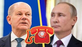 Artikelbild för artikeln Förbundskansler Scholz fredstrevare - ringde Putin