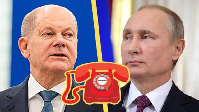 Artikelbild för artikeln: Förbundskansler Scholz fredstrevare - ringde Putin